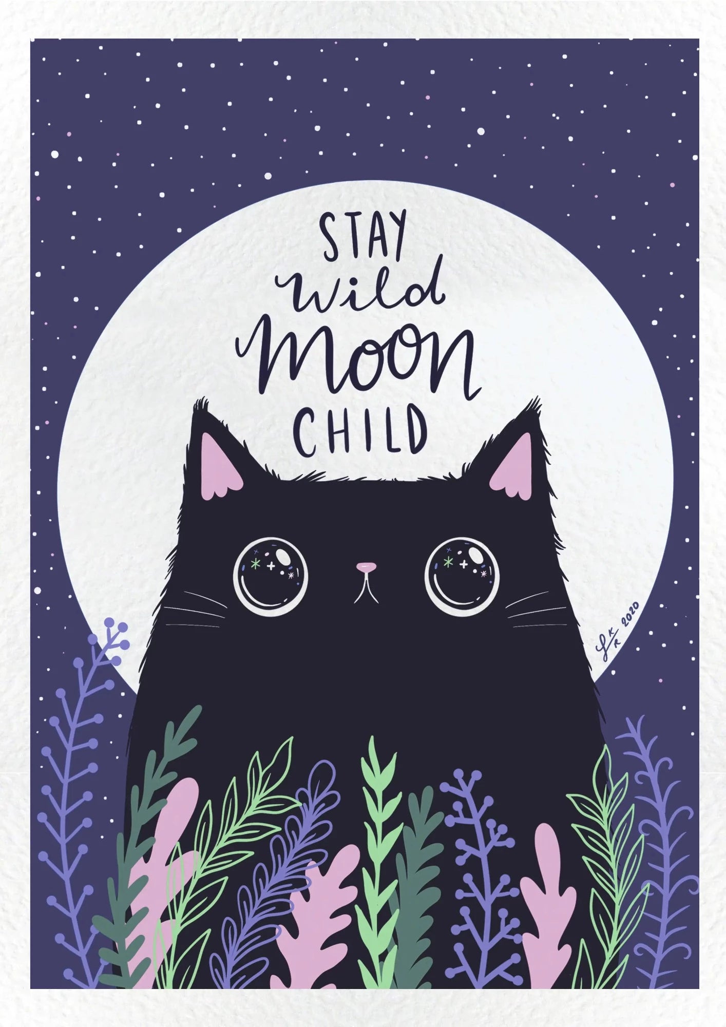Fox & Fauna - Stay Wild Moon Child Giclée Art Print A4 - COLORPOP