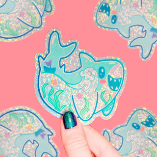 Turtle's Soup - Shark Ocean - Klistremerke (Glitter) - COLORPOP